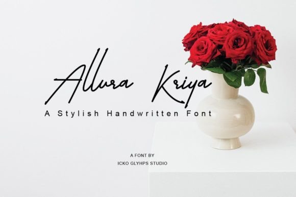 Allura Kriya: A Delicate Handwritten Font for Web Design