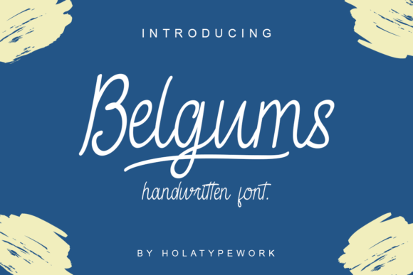 Belgums: A Modern Handwriting Font for Makers