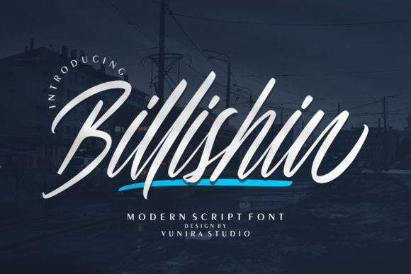Billishin: A Modern Script Font for Web Design
