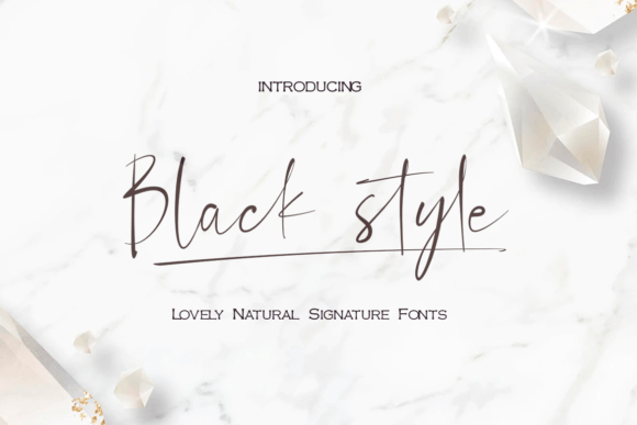 Black Style: The Perfect Script Font for Handmade Brands