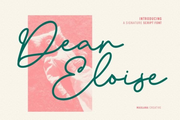 Dear Eloise: A Signature Script Typeface for Modern Web Design