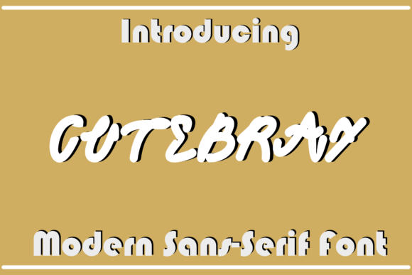Elevate Your Campaigns with the Cutebray Typeface
