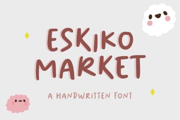 Eskiko Market: A Cute Handwritten Font for Makers