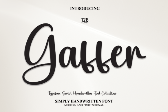 Gaffer: A Sweet Script Font for Modern Web Design