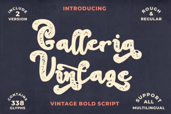 Galleria Vintage: The Premium Script Font for Bold Brands