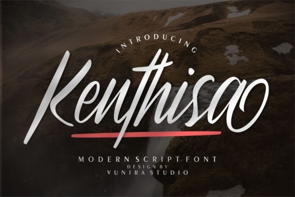 Kenthisa: A Handwritten Typeface for Editorial Elegance