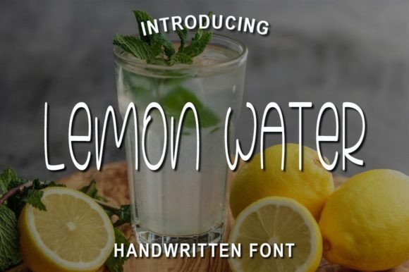 Lemon Water: A Handwritten Script Font for Editorial Design