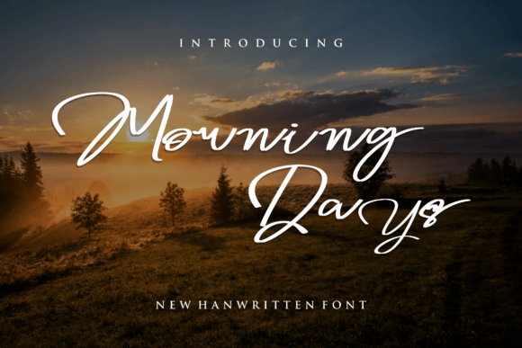 Morning Days: A Handwritten Typeface for Modern Editorial Design