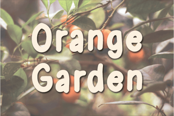 Orange Garden: A Handwritten Font for Authentic Branding