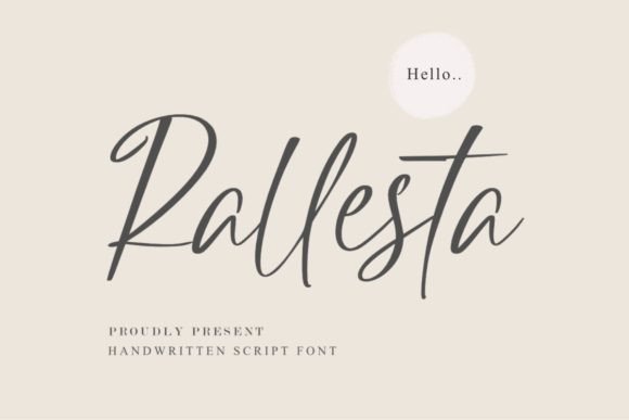 Rallesta Font: Elevating Web Design with Handwritten Luxury