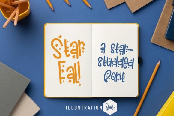 Star Fall: A Handwritten Typeface for Editorial Design