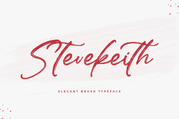Stevekeith: A Modern Script Typeface for Editorial Design